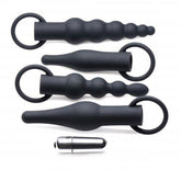 4-Delige Anaal Plug Set Met Bullet Vibrator - PlayForFun